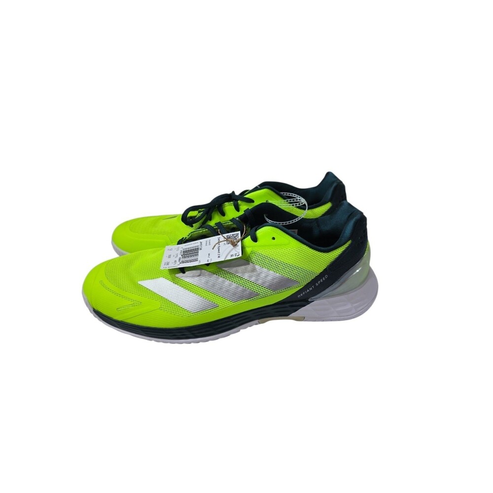 adidas Defiant Speed 2 Tennis Mens 12 Green Sneakers Athletic Shoes JH5138